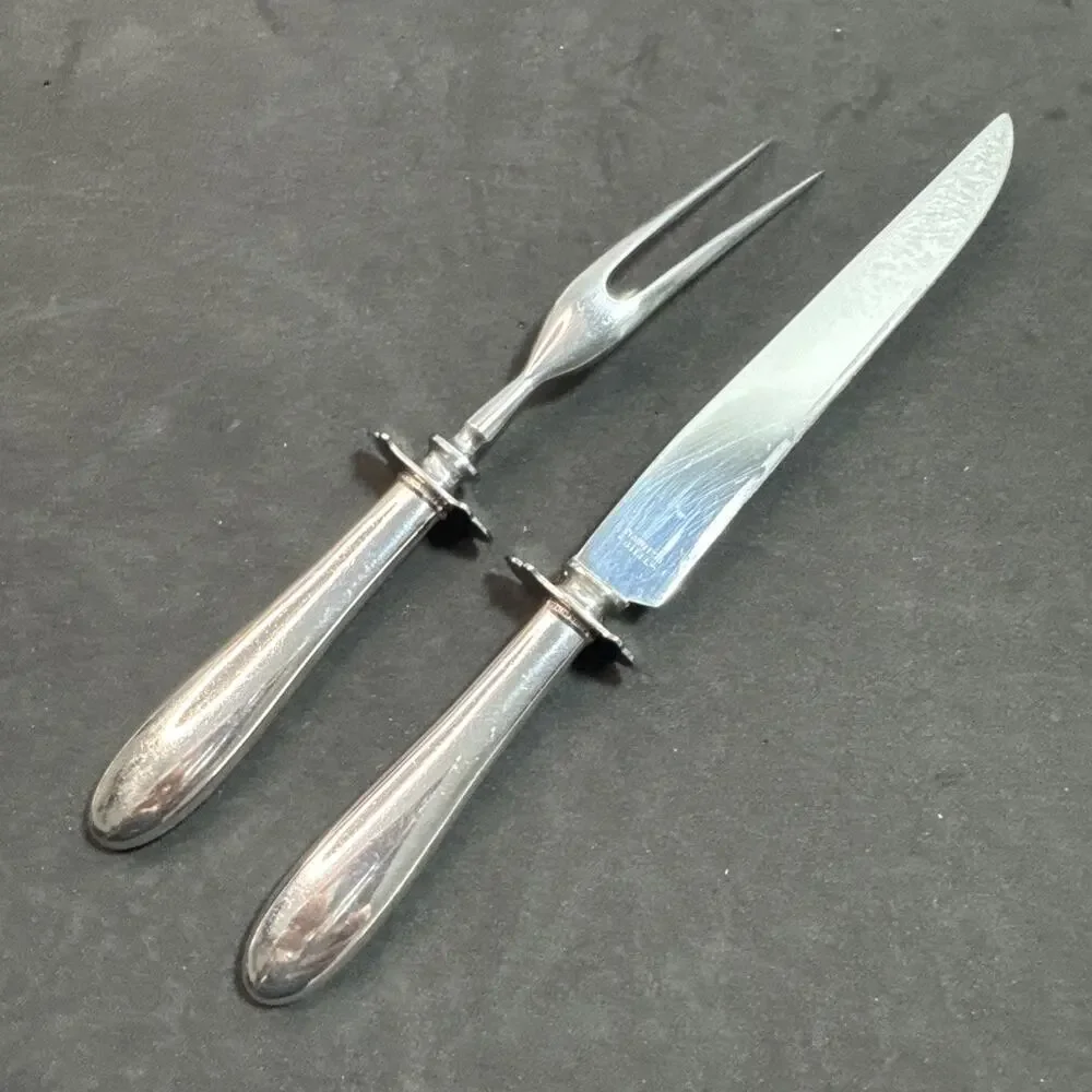 Priscilla Alden by Watson Sterling Silver Steak Carving Set 2pc Knife 10 1/4